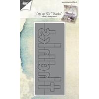 Joy!Crafts • snijstencil pop up 3d thanks - thumbnail