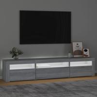 Tv-meubel met LED-verlichting 195x35x40 cm grijs sonoma eiken - thumbnail