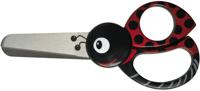 Creativ Company Fiskars kinderschaar met dierenmotief, lieveheersbeestje, l: 13 cm, 1 stuk - thumbnail
