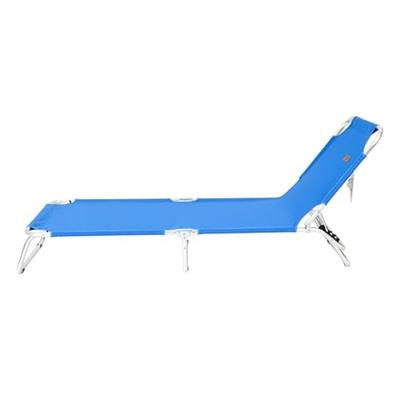 Strandstoel Ociotrends Blauw 188 x 58 x 24 cm