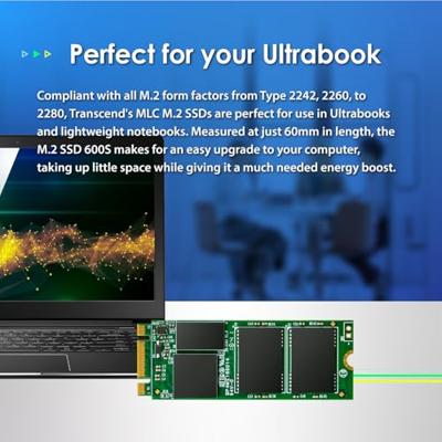 Transcend 32 GB SATA M.2 SSD 2260 harde schijf SATA 6 Gb/s Retail TS32GMTS600S Transcend 32 GB SATA M.2 SSD 2260 harde schijf SATA 6 Gb/s Retail TS32GMTS600S