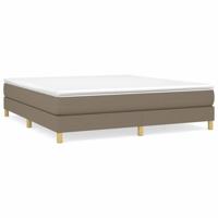 Boxspring met matras stof taupe 180x200 cm - thumbnail