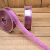 Bonbon doosjes - Chocolade doosje - Lint organza/satijn paars - 1 stuks - thumbnail