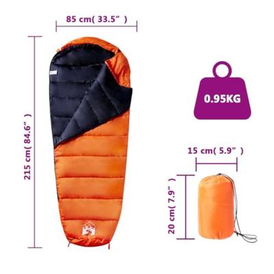 VidaXL Slaapzak mummie voor volwassenen camping 3 seizoenen VidaXL Slaapzak mummie voor volwassenen camping 3 seizoenen