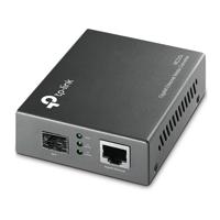 TP-Link MC220L netwerk media converter 1000 Mbit/s Multimode, Single-mode Zwart - thumbnail