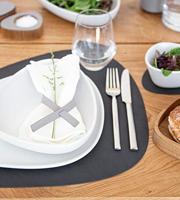 LIND DNA - Dinner Mat Curve - Placemat 37x44cm Nupo Black - thumbnail