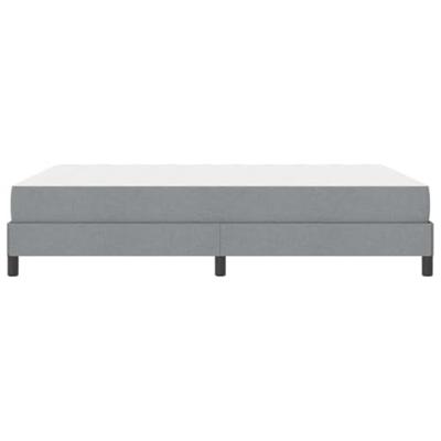 Boxspring bed met matras Lichtgrijs 140 x 190 cm Stof