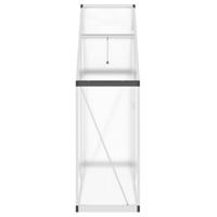 VidaXL Tuinkas met basisframe 169x58x195 cm aluminium zilverkleurig - thumbnail