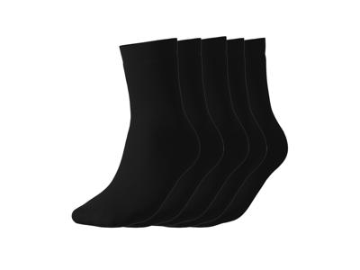 esmara 5 Paar kinder thermosokken (Zwart, 31-34)