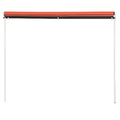 VidaXL Luifel uittrekbaar 300x150 cm oranje en bruin