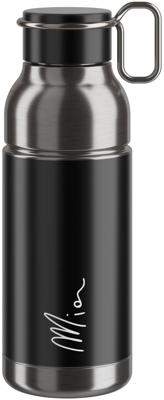 ELITE bidon "mia inox" bottle mia inox 650ml black/silver