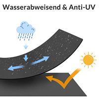 Tuinmeubelhoes Vanamo Antraciet 242x162x100cm - thumbnail