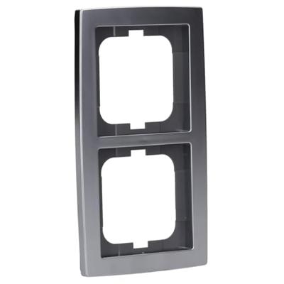 Busch-Jaeger 2CKA001754A4105 Frame Frame 2-voudig Chroom 1 stuk(s)