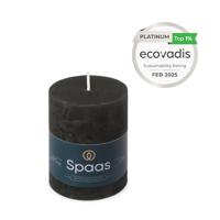 Kaars rustiek 70/95 mm zwart Spaas - Spaas - thumbnail