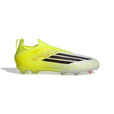 adidas F50 Elite Veterloze Gras Voetbalschoenen (FG) Kids Neongeel Zwart Rood