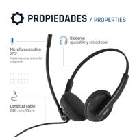 iggual Auriculares USB cancelación ruido ENC 3030 - thumbnail