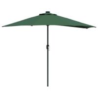 Tuinparasol Groen 294 x 150 x 224 cm Polyester en staal - thumbnail