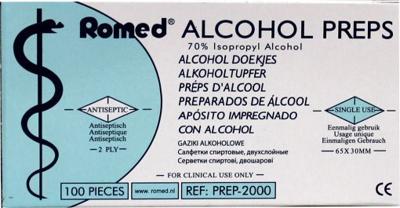 Romed Alcoholdoekjes 100 Stuks