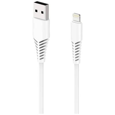 2GO 797288 USB-kabel Apple Lightning stekker, USB-A stekker 1.00 m Wit