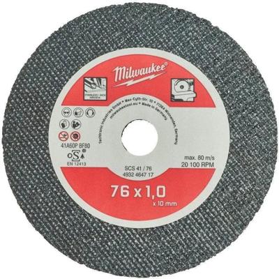 Milwaukee SCS41 / 76 mm Dunne metaaldoorslijpschijven PRO+ VE=5 - 4932464717