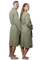 Kimono wafel badjas olijfgroen-3xl - thumbnail