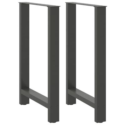 Bartafelpoten 2 st 60x(90-91) cm staal antraciet