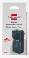 Brennenstuhl 1506706 Stopcontact-schakelklok Digitaal Weekprogramma IP44 AAN/UIT-programma, Zomer- en wintertijd omzetten, Toevalsfunctie - thumbnail