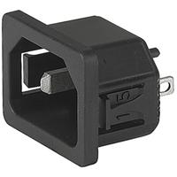 Schurter 6102.5130 Apparaatstekker (koud) Stekker, recht Totaal aantal polen: 2 10 mA Zwart 1 stuk(s) - thumbnail