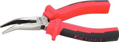 KS Tools 1151019 Platte rondbektang 45° gebogen Gereedschapsstaal 210 mm