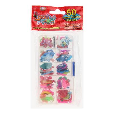 Loom Twister loomhangers 50 stuks multicolor Loom Twister loomhangers 50 stuks multicolor