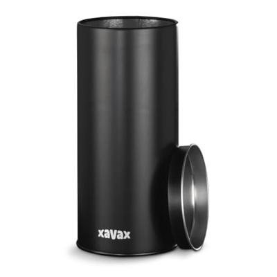 Xavax koffiepad-blik voor bewaren van 20 senseo-pads etc. metaal zwart