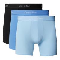 Calvin Klein Icon Boxershort lang blue-zwart 3-pack - thumbnail