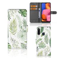 Samsung Galaxy A20s Hoesje Leaves - thumbnail