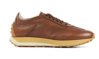 Santoni Heren Sneakers in Leder (Cognac) - thumbnail