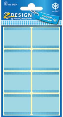 Avery av-59374 z-design diepvriesetiketten 36x28 mm 40 stuks blauw