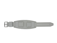 Horlogeband Fossil BQ1035 Onderliggend Leder Wit 22mm - thumbnail