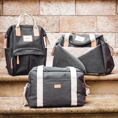 Luiertas - BEABA - SYDNEY - Donkergrijs