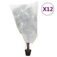 Plantenhoezen met trekkoord 12 st 70 g/m² 0,8x1 m - thumbnail