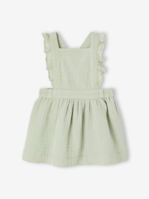 Babyjurkje katoengaas blauwgroen