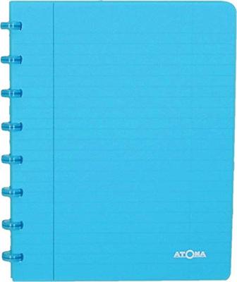 Atoma Trendy schrift, ft A5, 144 bladzijden, gelijnd, transparant turkoois
