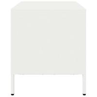 Tv-meubel 68x39x43,5 cm koudgewalst staal wit - thumbnail