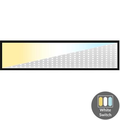 Enzo Led backlit paneel zwart 120x30cm 30w 4050lm tri-white - 5016260 Enzo Led backlit paneel zwart 120x30cm 30w 4050lm tri-white - 5016260