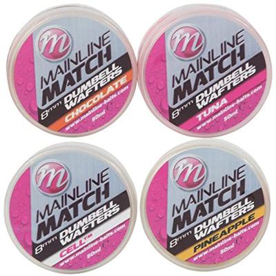 Mainline Match Dumbell Wafters 8mm Yellow Pineapple