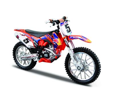 Motorfiets Colorbaby Wrb Ktm Cross 1:18 - thumbnail
