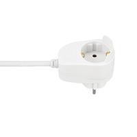 REV 0016130114 Stroom Verlengkabel Wit 3.00 m H05VV-F 3G 1,5 mm² - thumbnail