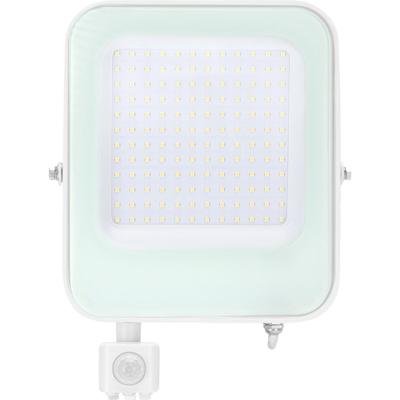 LED Bouwlamp 100W met Bewegingssensor - Schijnwerper 6500K IP65 Waterdicht