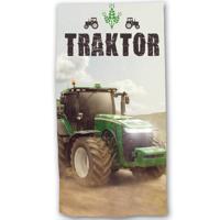 Tractor Strandlaken groen 70 x 140 cm - thumbnail