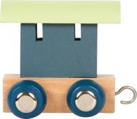 Small Foot - houten lettertrein polar - wagon blauw groen - thumbnail