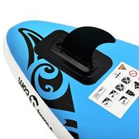 VidaXL Stand up paddleboardset opblaasbaar 320x76x15 cm blauw - thumbnail