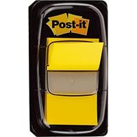 Post-it index standaard, ft 24,4 x 43,2 mm, houder met 50 tabs, geel - thumbnail